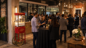 Retro popcornmaskin till ett företagsevent